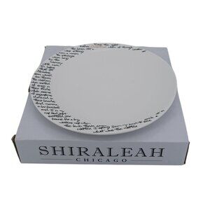 Shiraleah Chicago "Twas the Night" Charger Plate – Set of 4, 32x32x3.1 cm